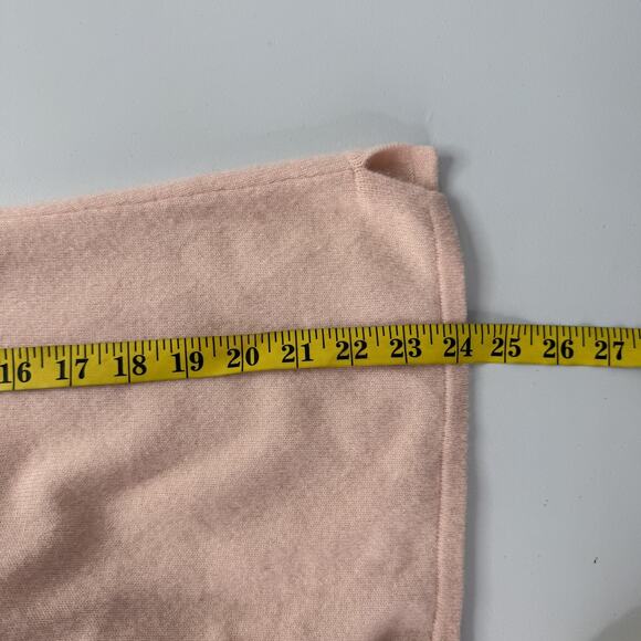 Sutton Studio Cardigan Sweater Womens Medium Pink 100% Cashmere Button Front - Picture 9 of 11